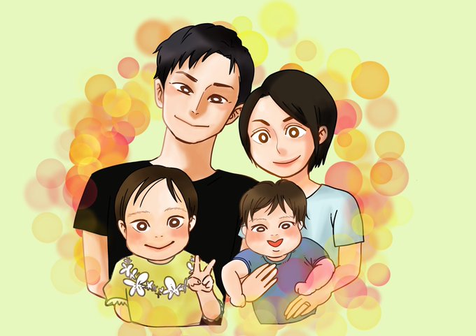 ファミリーイラストのtwitterイラスト検索結果