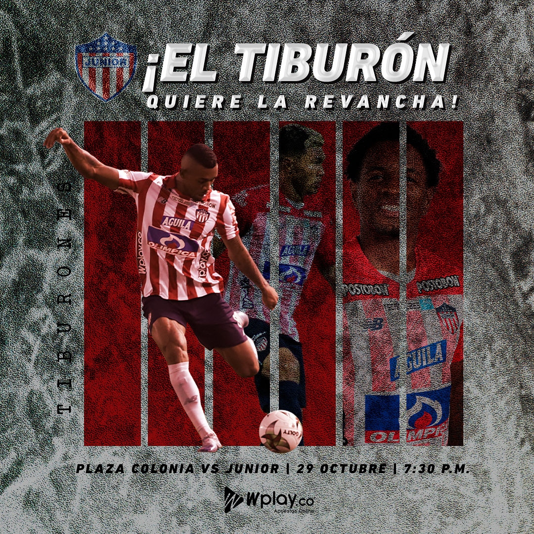 WplayColombia's tweet image. El tiburón sueña con volver a disputar una final de #CONMBEOL #Sudamericana pero para eso debe vencer a los uruguayos de #PlazaColonia, ¿crees que podrá ganar en su visita? Apuesta ahora por tu favorito en #CopaSudamericana con Wplay.co 🦈🔴⚪🇨🇴⚽️🏆