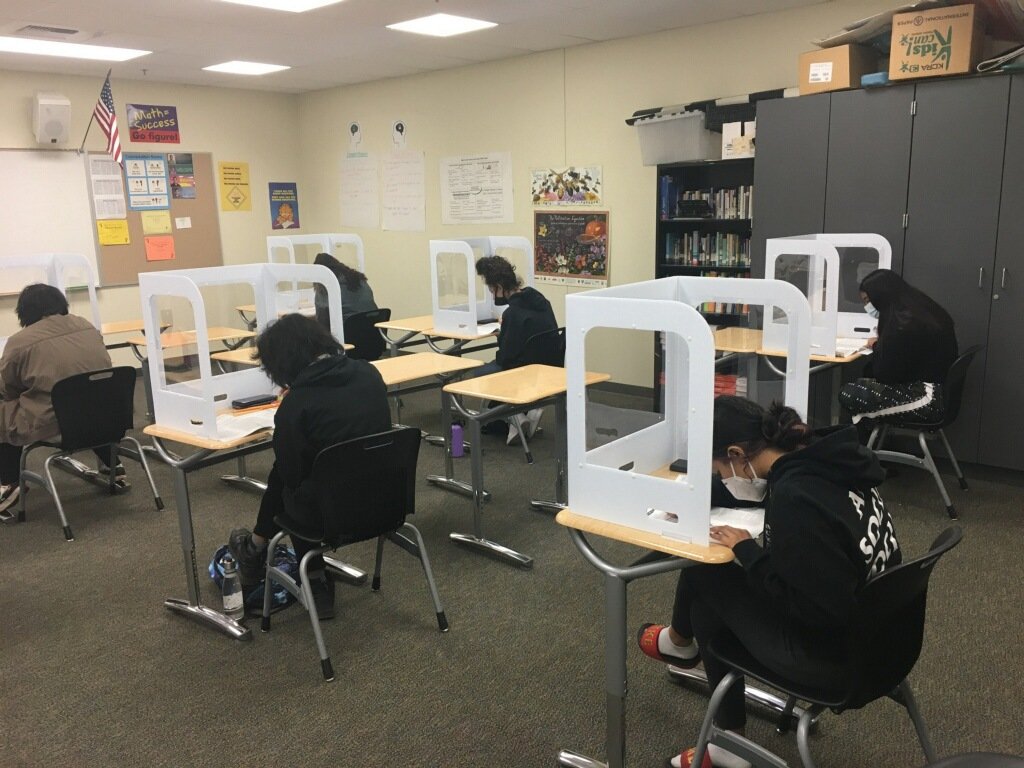 Today 160 <a href="/WUSDK12/">WUSD</a> Students are taking their PSATs for free, as part of the Board's #EquityForAll  priorities. With all of the necessary precautions! Thank you to all who made this possible. #CollegeAndCareerReady #Great2BWUSD #SupportingDreams <a href="/JVuWong/">Jackie Wong</a> <a href="/CobyPizzotti/">Coby Pizzotti</a> <a href="/SKirby_G/">Sarah Kirby-Gonzalez</a>