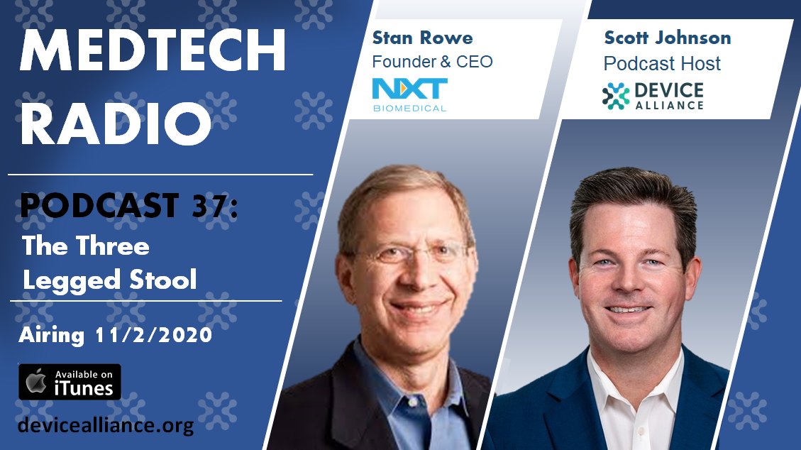 We're excited to feature NXT Biomedical's CEO &amp; Founder Stan Rowe on DeviceAlliance's Medtech Radio Podcast airing on Monday, Nov. 2nd. 

Access Podcast: devicealliance.org/medtech_radio_…

#podcast #medtech #medicaldevice #orangecounty #lifescience