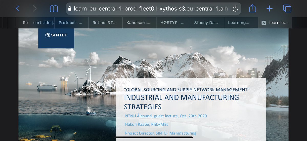 Thank you <a href="/StokkeBaby/">STOKKE®</a> &amp; <a href="/SINTEFManufac/">SINTEF Manufacturing</a> <a href="/hakonraabe/">Håkon Raabe</a> for providing great industry insights to our master students in #internationalBusines # at <a href="/NTNU/">NTNU</a> #manufactuting #globalization #Robotics #globalsourcing #relocation