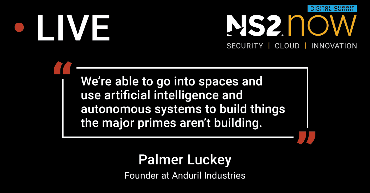SAPNS2's tweet photo. When asked what sets @anduriltech apart from larger defense companies, here is what @PalmerLuckey had to say!
#NS2NOW https://t.co/rDtxNgmiWK