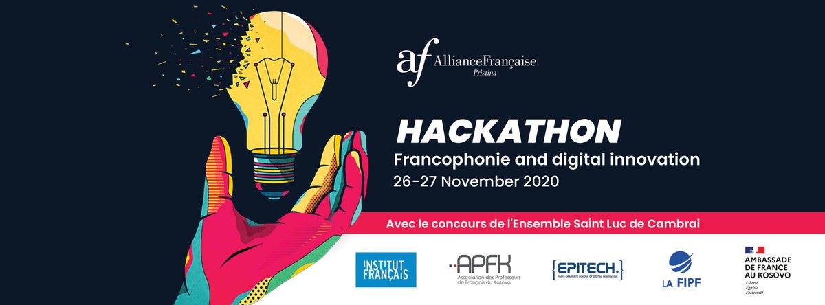 🚀 As part of #DigitalNovember, Epitech Balkans, the French Alliance, the French Embassy in Kosovo, and APFK invite you to their #hackathon. 

🏆Candidacy and #prizes here: shorturl.at/wxy69
✍️ Register here: https://forms 
⏰ Applications are open until November 18.