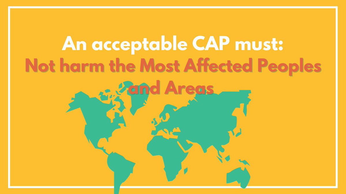 With rise in temperatures, MAPA (Most Affected People and Areas) will be affected first and will suffer the consequences of the CAP. THIS IS NOT AN ACCEPTABLE CAP! (6/n)