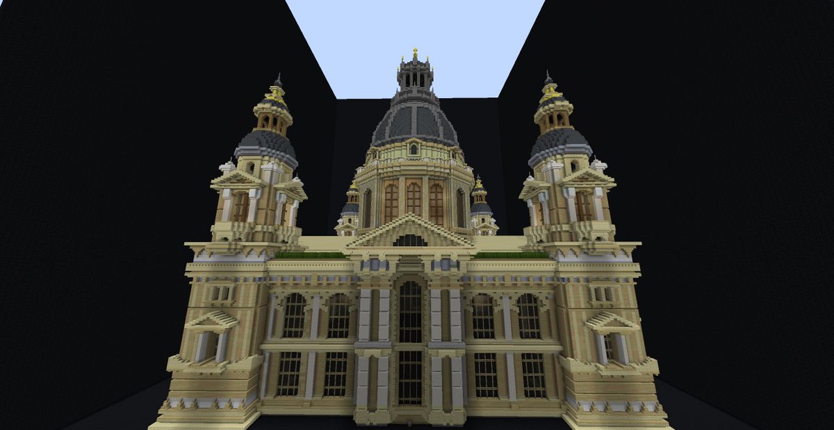scarBuilds's tweet image. st stephen's basilica adapted to minecraft