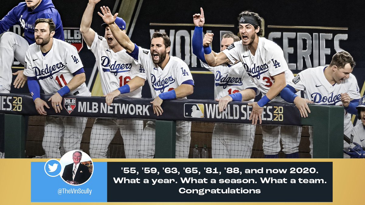 MLB's tweet photo. This was the @Dodgers' year. #WorldSeries https://t.co/1zsuJXSKsC