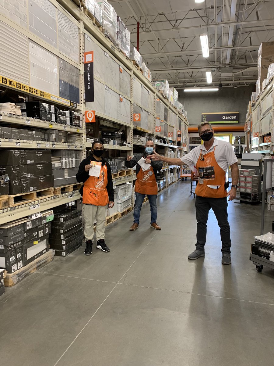 Outstanding job by Anthony in keeping the tile aisle and department  100% for our customers store 6966