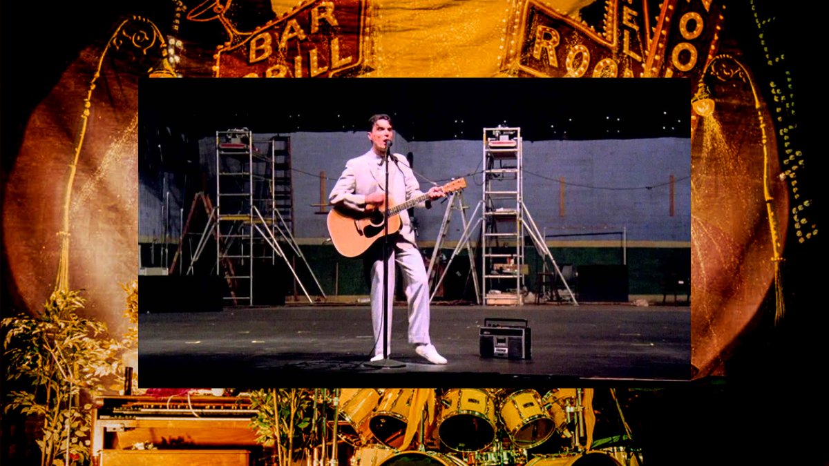 It is possible Prince took inspiration from the Talking Heads movie “Stop Making Sense”, in which David Byrne also starts the show all alone backed by a rhythm machine, while eventually the band members appeared on stage.