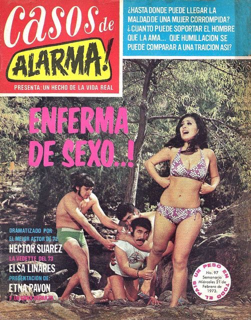 Cuauhtemoc_1521's tweet photo. Portada de la revista Casos de Alarma! publicación del 21 de febrero de 1973. A través de una serie de fotografías se narraba una historia generalmente asociada con infidelidades, asesinatos, problemas de alcoholismo y más. En este número: Héctor Suárez y Elsa Linares https://t.co/Qgz7sijgpu