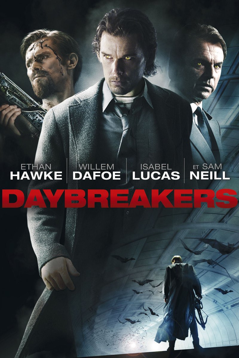 Daybreakers, 2010 des frères Spierig U.S.A.Les vampires dominent le monde... Mais voilà, comment gérer la surpopulation et la pénurie de sang humain ?