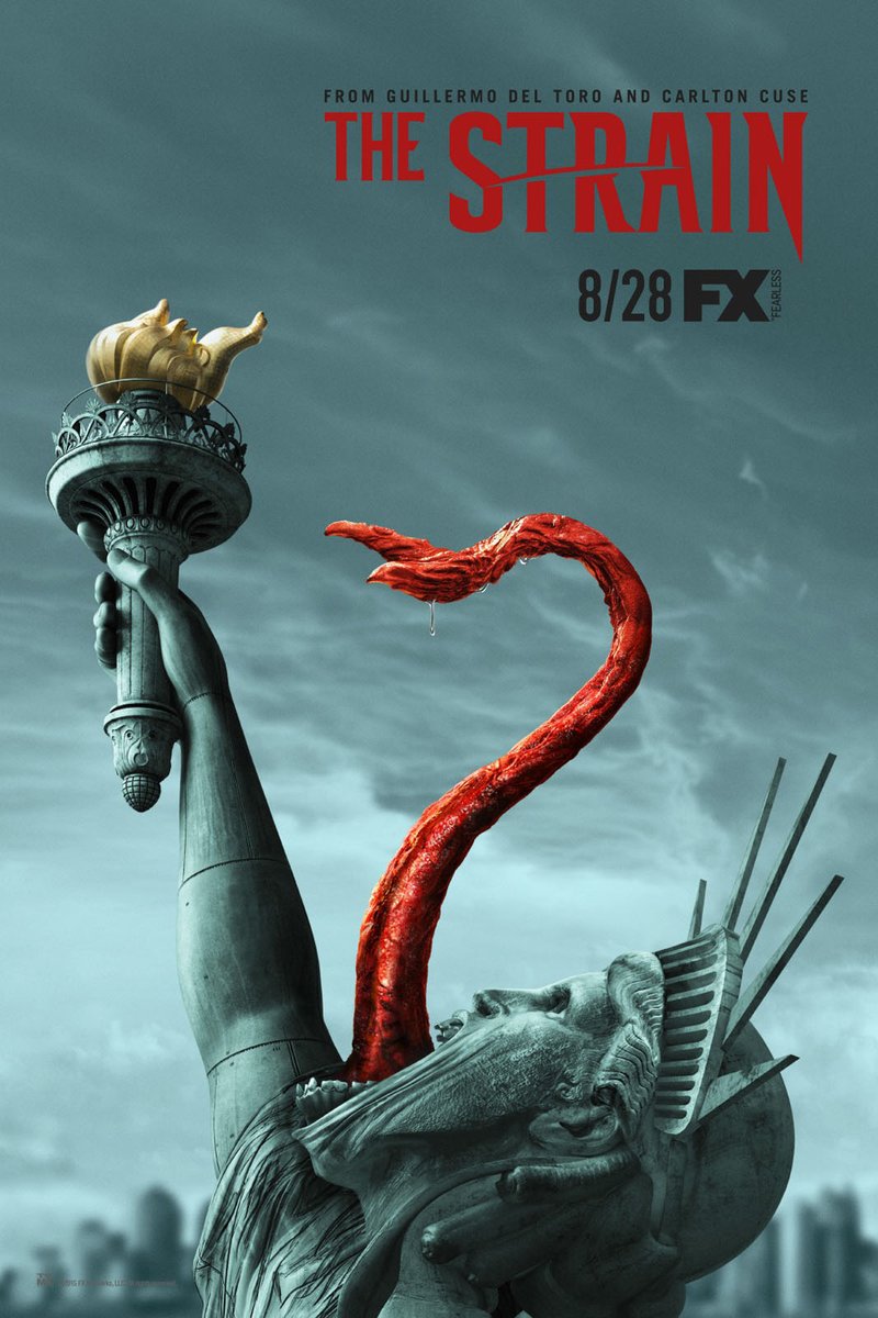  Une exception une série !The Strain, 2014 de Carlton Cuse et Guillermo Del Toro (encore lui !) U.S.A.1 avion non autorisé atterit à New York. Tous ses passagers semblent morts... semblent...2 scientifiques et des marginaux vont devoir lutter contre une invasion de vampires.