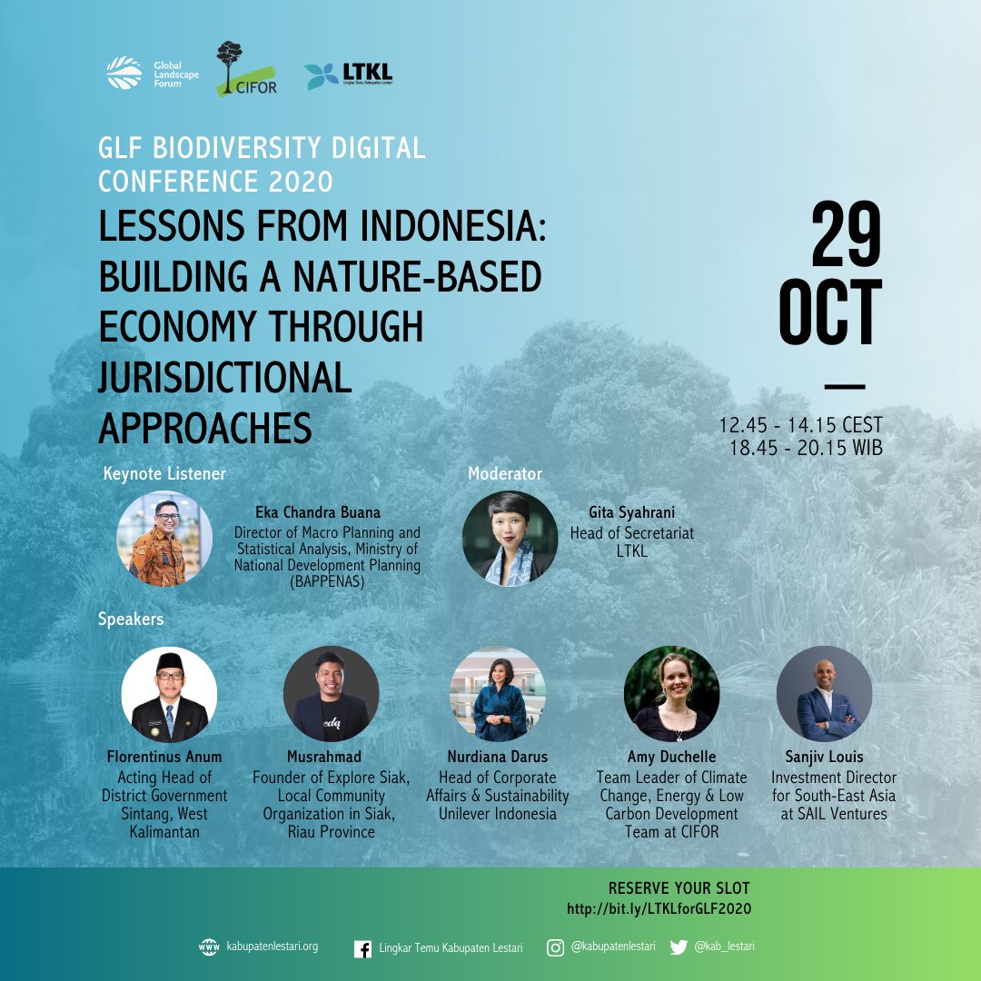   #SummaryOfTheEvent at  #GLFBiodiversity Sustainable Districts Association (LTKL) with  @CIFOR session at the  @GlobalLF 2020 titled "LESSON FROM INDONESIA : BUILDING A NATURE BASED ECONOMY THROUGH JURISDICTIONAL APPROACHES"  @BappenasRI  @UnileverIDN