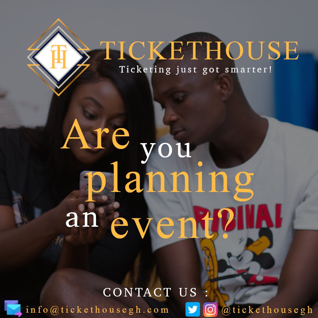 tickethousegh's tweet photo. Get a true partner for all your dealings.
Ticketing just got smarter!
#tickethouse #ghana #event https://t.co/8yj7A3M6TC