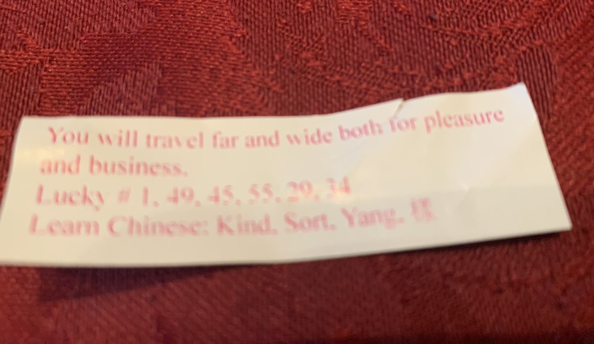 DavidComp's tweet image. I was on @ForumEA #EuroForum20 sessions earlier today &amp;amp; now will join the @WESPicks #IntlEdNow Twitter chat &amp;amp; wanted to share the great news I just received via fortune cookie! Positive outlook!