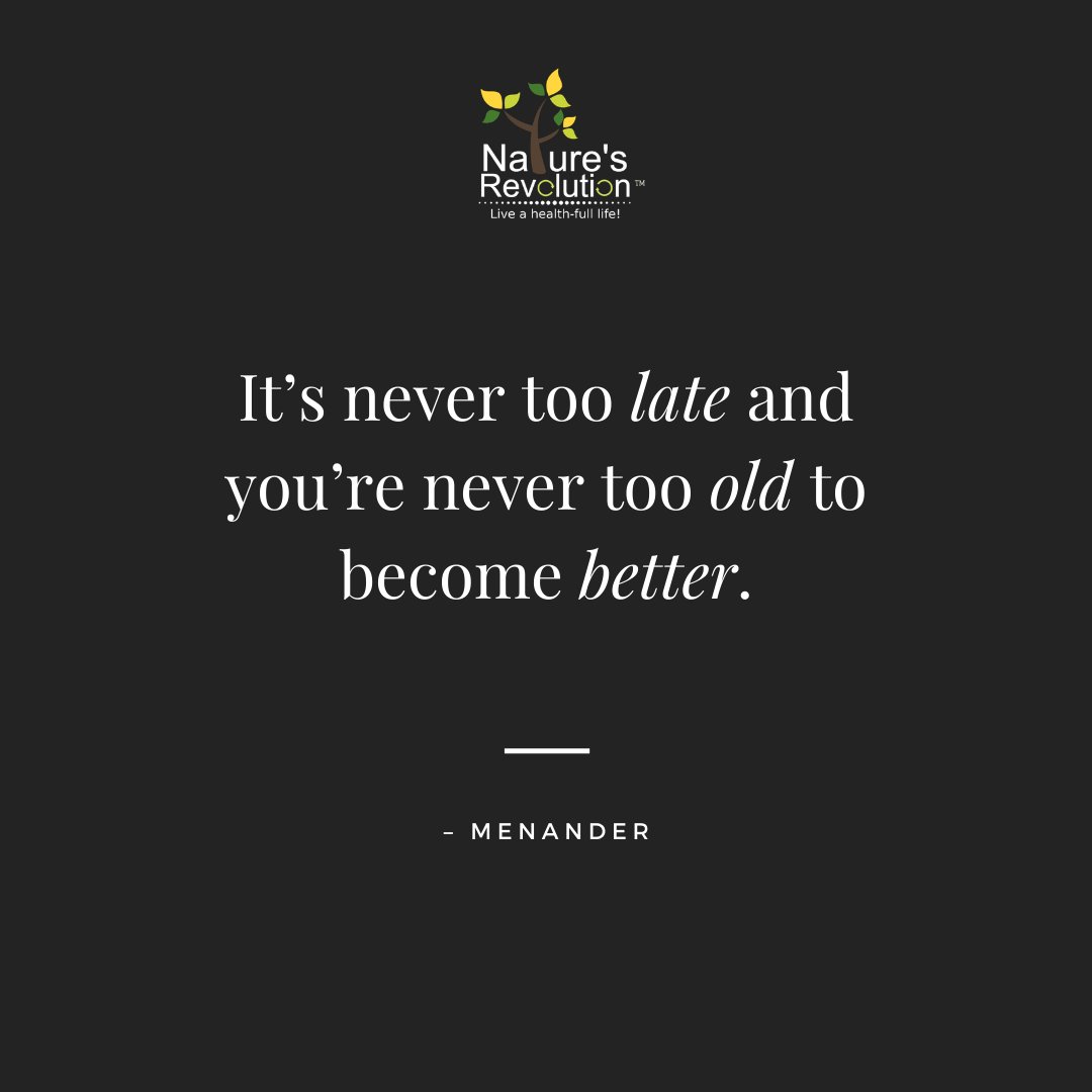 It’s never too late and you’re never too old to become better. #health #wellness #nutrition #naturesrevolution⠀
#weightloss #healthylifestyle #fitnessmotivation⠀
#healthyfood #fitness #workout #diet