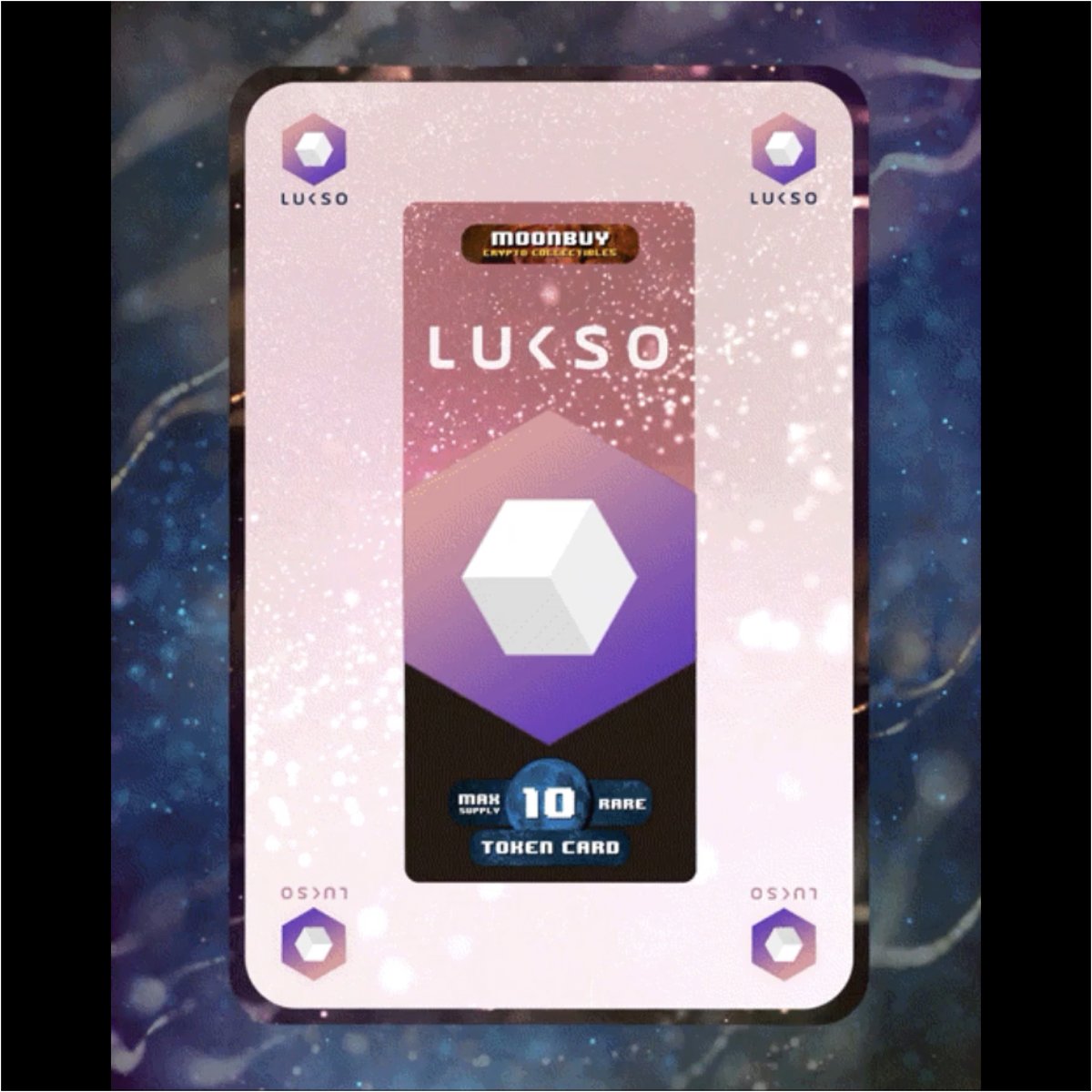 lukso_io's tweet photo. Have you already seen the Moonbuy LUKSO rare #TokenCard ?
Another NFT created by our community member @eSveeBee , we looove it ๐ฅ
Give our #LUKSOR some love, check out his masterpiece here๐
https://t.co/klIR6kLndc
#LUKSOR #LUKSOgood #DigitalCollectible #Blockchain #NFT https://t.co/eWK8bqMwd8