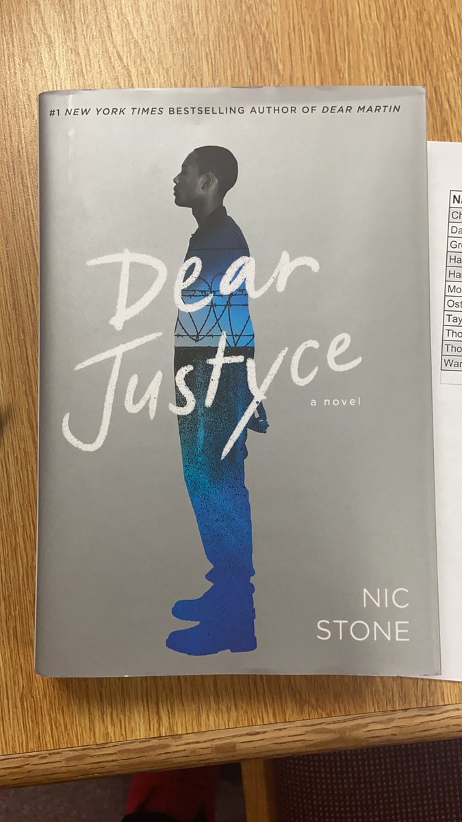 runlikedevo's tweet image. New book today for book club! Dear Justyce @AmianneB @getnicced