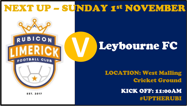 This week we host @LeybourneFcMen in the league just two weeks after our high scoring cup game! If you find yourself walking in and around West Malling, get yourself over! FREE entry too... #supersunday #uptherubi