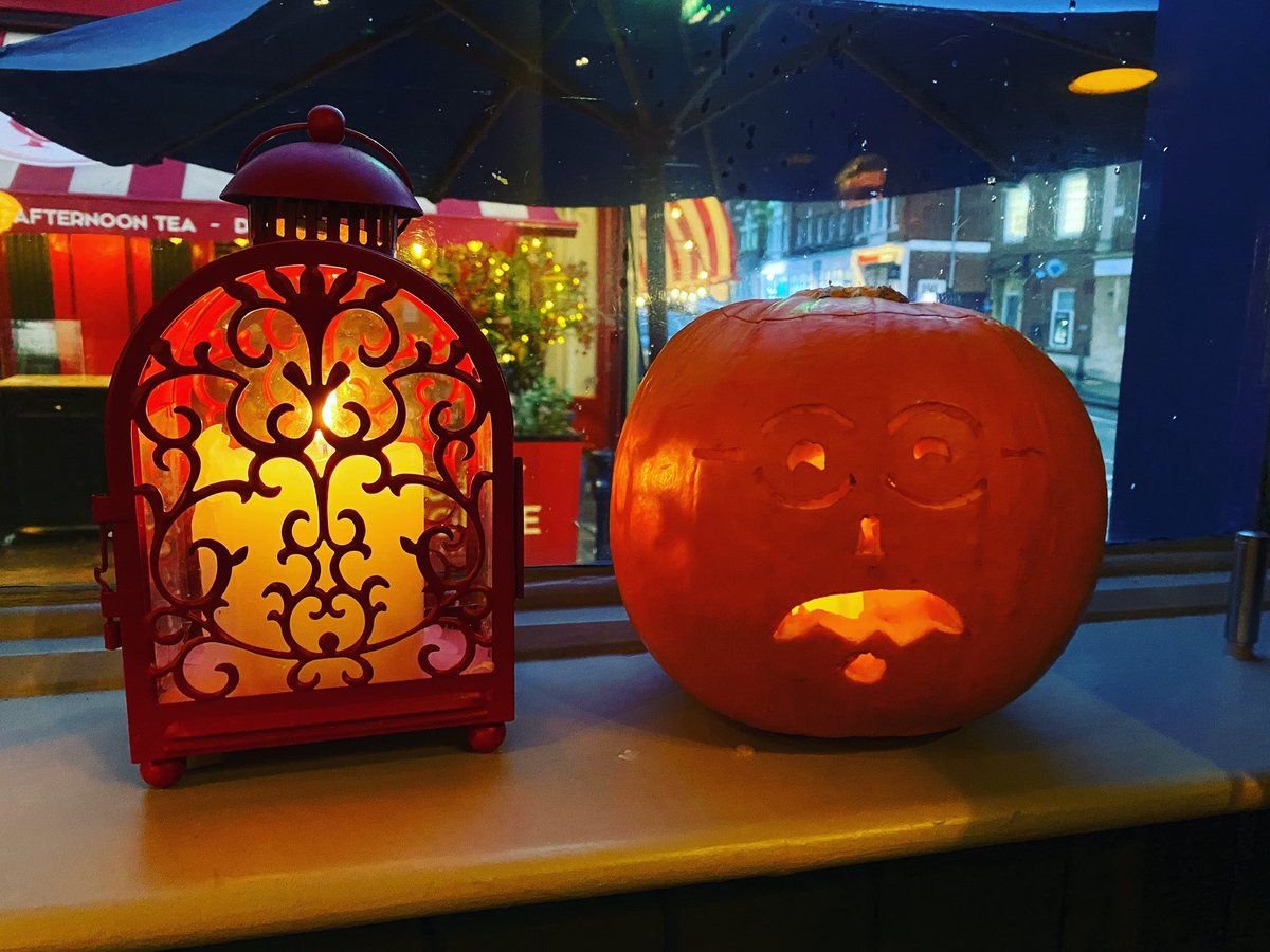 Our Halloween pumpkin carving event is in full swing! 
The first pumpkin has been carved, what design will you do this year? 
#fullers #onlyatfullers #halloween #pumpkincarving #reigate #surrey