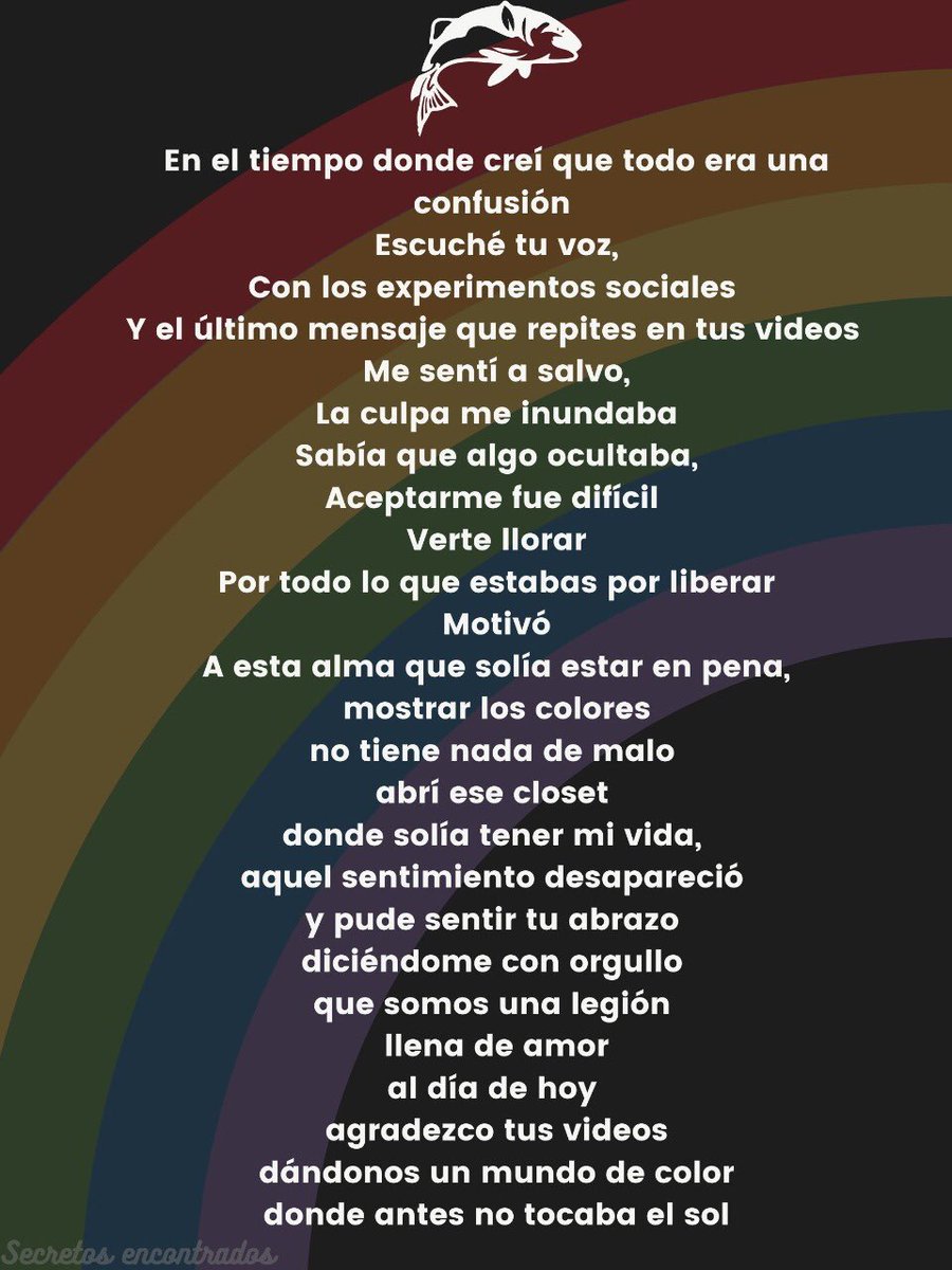 soyestherconh's tweet photo. Le hice un poema a @QuefishTV ¿me ayudarían a compartir para que ella lo lea? #legionpez #quefishtv #legión🐠 https://t.co/6tUXgWJVCm