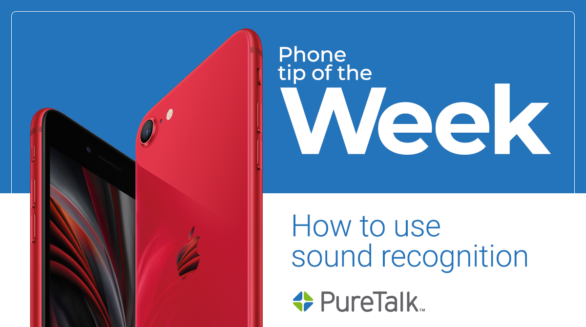 PureTalk's tweet photo. We've got a new #PhoneTip of the week for iPhones. A new iOS 14 feature called Sound Recognition will alert users of sounds like sirens, smoke alarms, and more. 

How to use Sound Recognition: Open Settings ➡️ Go to Accessibility ➡️ Tap On Sound Recognition and Sound Alerts https://t.co/FIKUsWRLsF