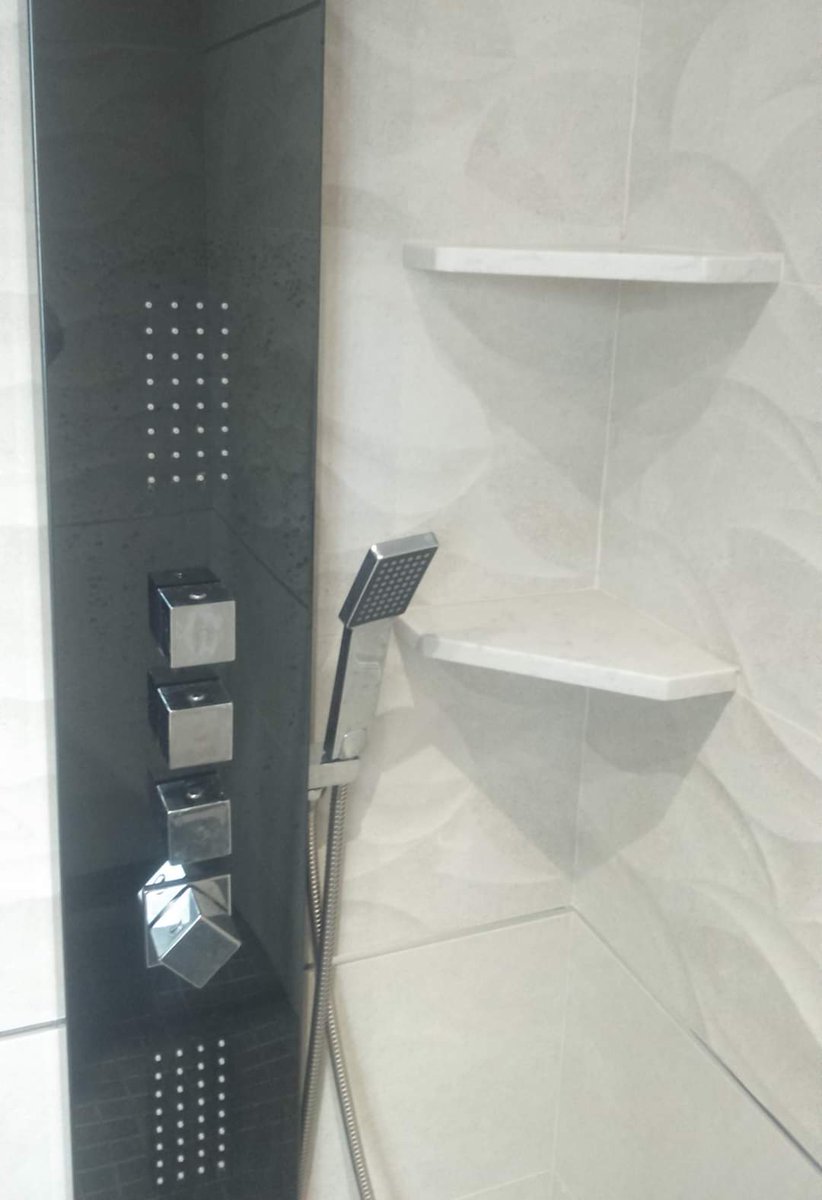 artafexltd's tweet photo. Bespoke stone shelves available in various colours and sizes to coordinate with your tiles #interiordesign #tiles #bathroomdesign https://t.co/ATMjcwwXII