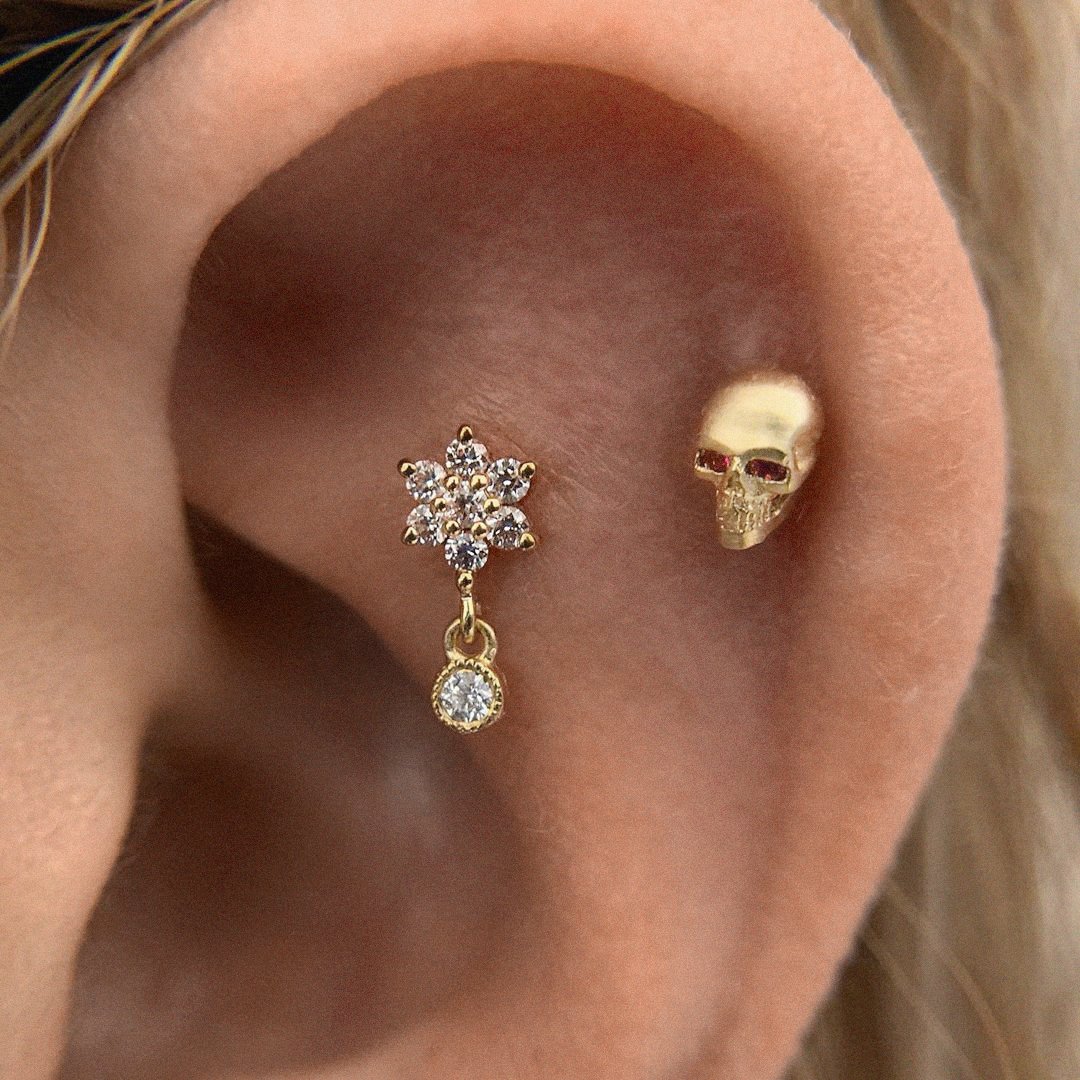 Maria Tash Skull Earring 2025