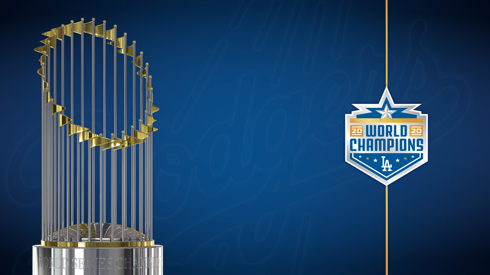 dodgers world series trophy 2020