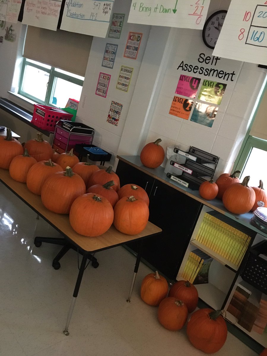 ms_murray19's tweet photo. Never did I imagine I’d be allowing 21 5th graders to carve their own pumpkins but here I am. https://t.co/m90SZiZbfA