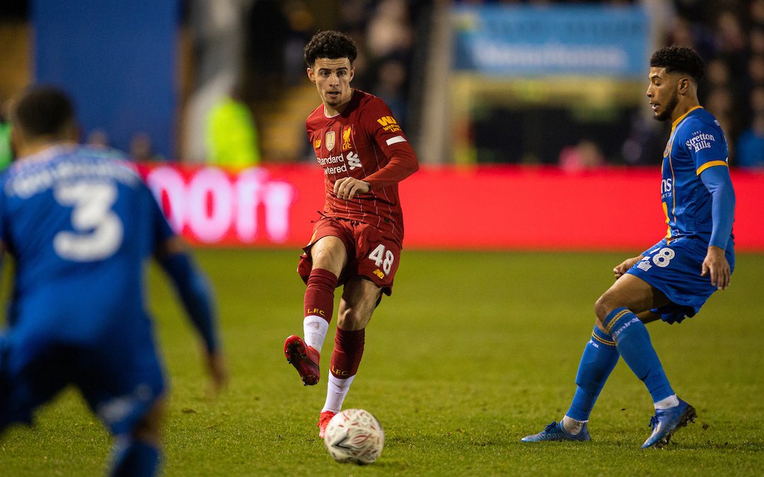 January 26th, 2020Shrewsbury Town 2-2 Liverpool (FA Cup)A very odd game where a penalty was awarded for a foul outside of the box and we went from 2-0 up to 2-2 in the span of 10 minutes. A tad bit annoying but a good performance from Curtis Jones was nice to watch.