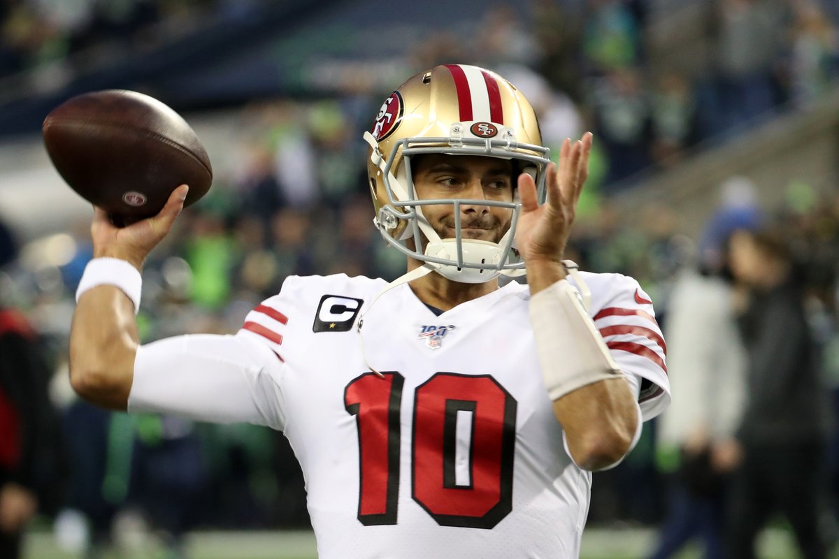 Overall with this uniform set, accounting for the 1955, 1994, 2018, 2019 and 2020 seasons up to this point, the  #49ers are 22-10 in this throwback uniform set. If you take away 1955, they're 18-2 wearing them. Good fortune.So will we see the red ones again?Continue thread.