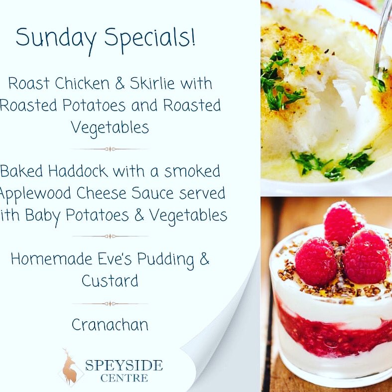 And the menu for this Sunday is..