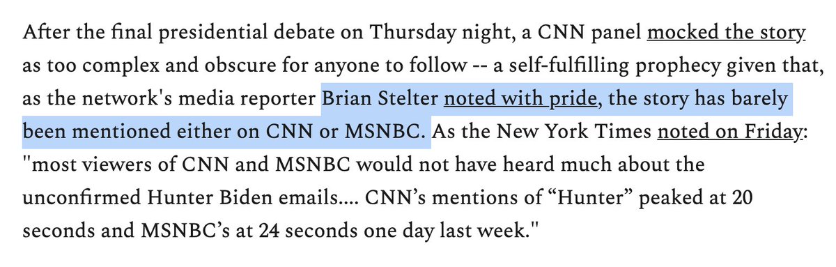 Glenn says that this  @brianstelter Tweet exhibits pride.