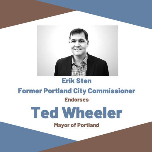 ted_mayor's tweet photo. Commissioner Sten served for 11 years on the Portland City Council and is widely regarded for his commitment to affordable housing and public engagement. I’m honored to have his support. https://t.co/0kC2bgeB6d