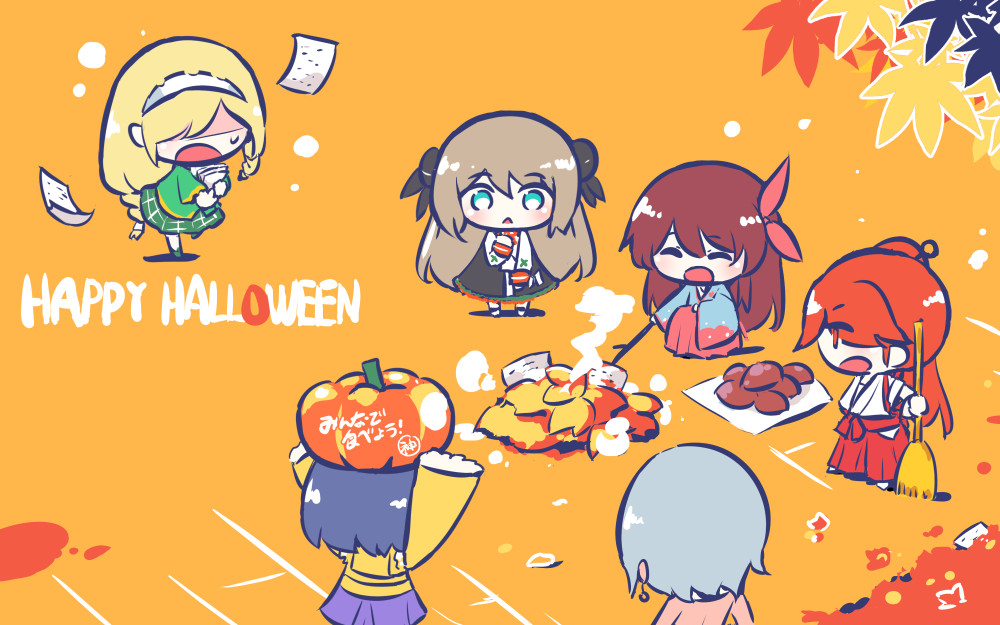 「ハロウィンに焼き芋大会#新サクラ大戦 #SakuraWars 」|孟倫/SDwingのイラスト