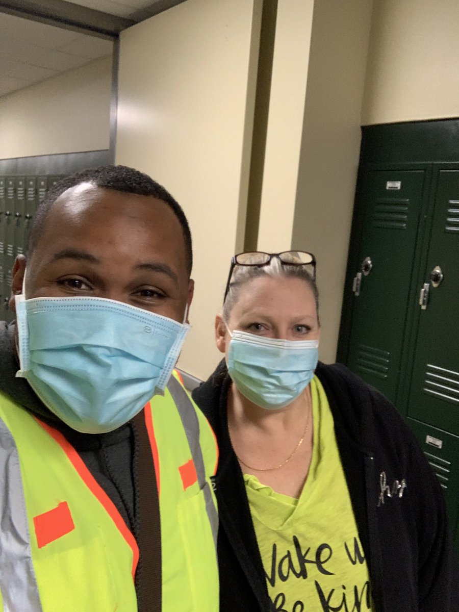 Neon day, at MCJH we shine BRIGHT. <a href="/PrincipalPaz/">Dr. David Paz</a> <a href="/DonahueVM/">Michelle Donahue</a> #maydeusproud