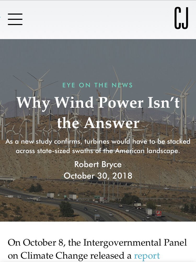 5. Efficacy of wind energyI could write a novel about this one, but it’s journalistic malpractice that, rather than focus on the meat of this claim (wind energy doesn’t work) they addressed the killing birds thing (cmon guys).