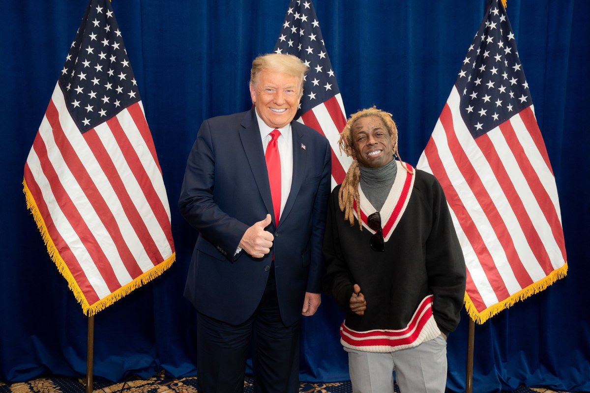 Just had a great meeting with @realdonaldtrump @potus besides what he’s done so far with criminal reform, the platinum plan is going to give the community real ownership. He listened to what we had to say today and assured he will and can get it done. 🤙🏾