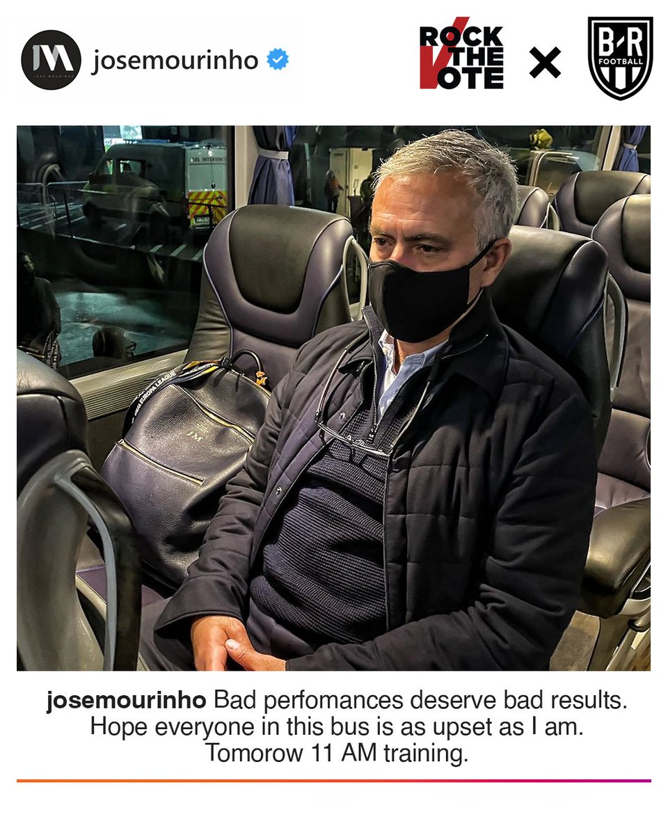 Jose Mourinho on Instagram after Tottenham's loss 😂 @brfootball https://t.co/PbK4L9HU5s