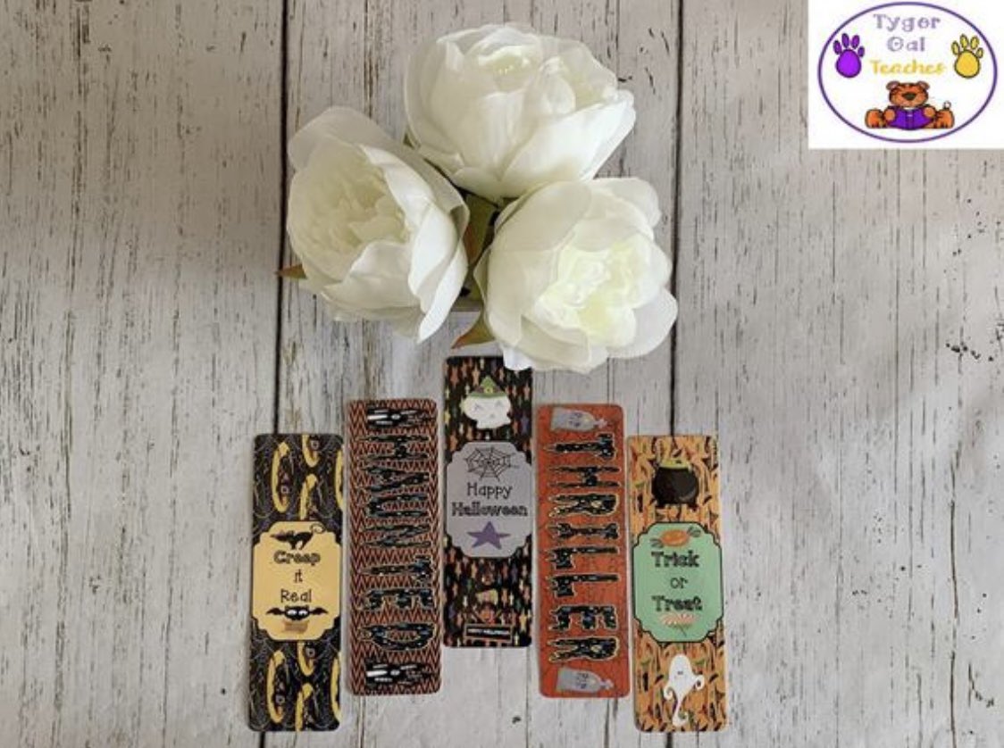 Halloween is around the corner & I’m running a 30% off sale on my #Halloween bookmarks in my #Etsystore. Check them out. The link to my store is in my bio. #ReadInStyle #readers #trickortreat #spookyseason #EtsySocial #etsyseller #Readingisfun