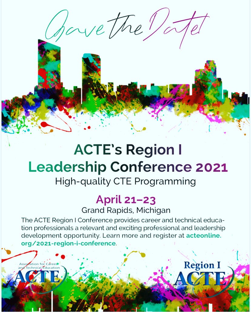 1_acte's tweet photo. !! SAVE THE DATE !!
The ACTE Region I Conference provides career and technical education professionals a relevant and exciting professional and leadership development opportunity. Learn more and register at https://t.co/eaPFwe003d. https://t.co/TQDVE9sZID