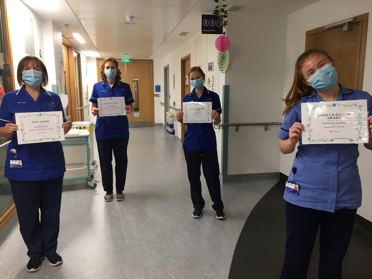 GreatOrmondSt's tweet photo. Recently our Neonatal nurses hosted an awards event to celebrate their amazing team! Staff won fun awards like the S Club 7 Award and the Yoda Award! ☀️🛸

“Covid has brought us closer as a team as we’re looking out for each other’s wellbeing,” says Neonatal Lead Sister Annabel. https://t.co/9UdHxqiuHF