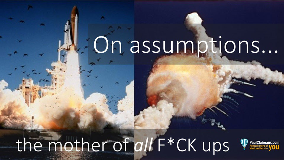 PaulClaireaux's tweet image. On assumptions; the mother of all F*CK UPs: lttr.ai/YaK9
#ComplexProblems #DangerousAssumptions
