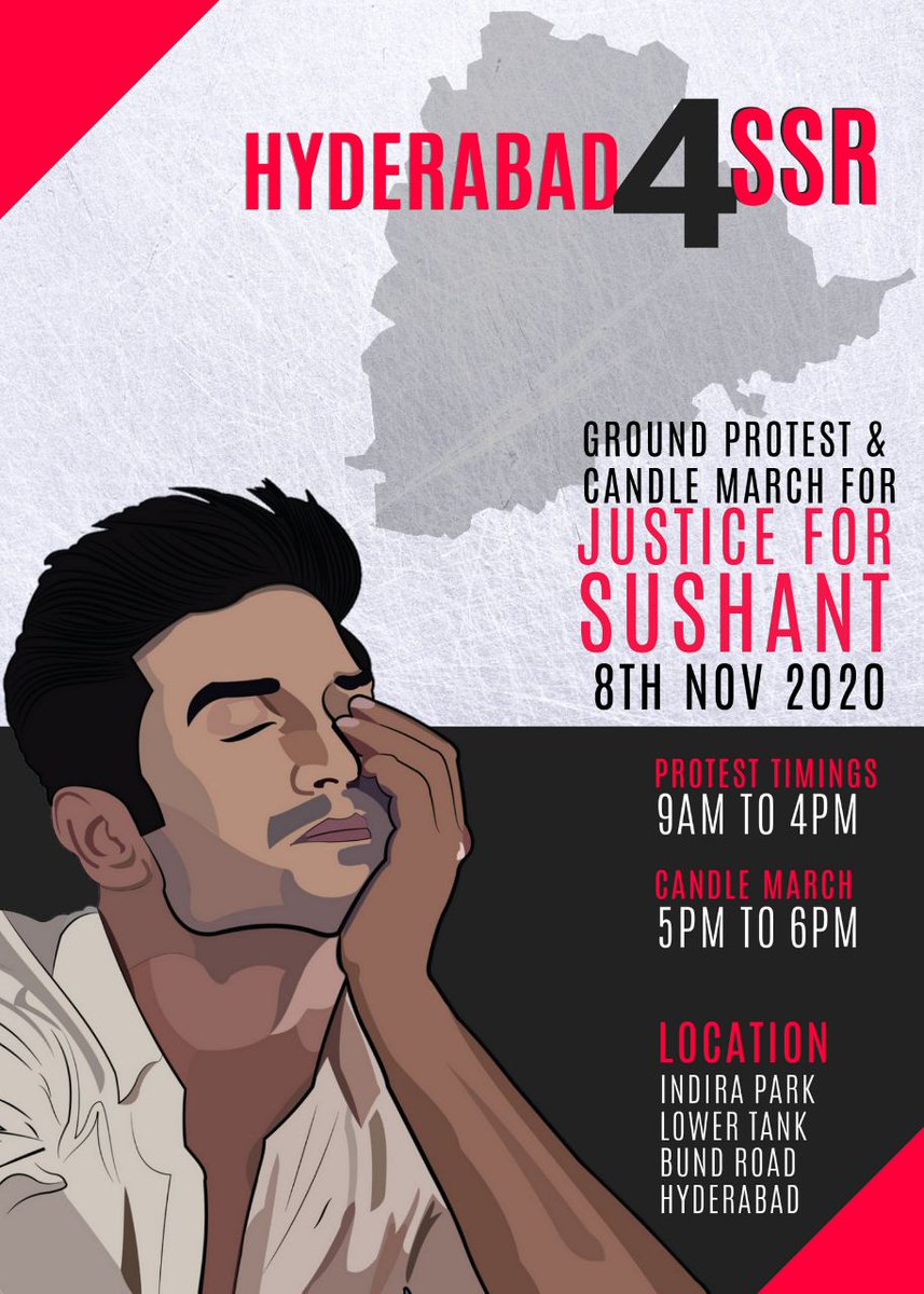 KaizaadBanaji26's tweet photo. And Here We Go. Are You Ready Hyderabad ? We Are On Full Power  #HyderabadRoarsJustice4SSR @rebel4SSR @smitaparikh2 @iujjawaltrivedi @iuris_aisha @Jaya_wins @kavitapathrikar @nilotpalm3 @mahua71 @HussainManjula @LovelyUpadhyay @ElizabethIke https://t.co/MYQNuPOI8k