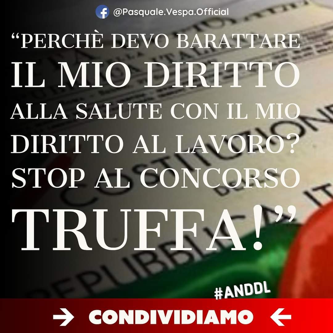 Già.Perché?@MiurSocial @nzingaretti @AndreaOrlandosp @orizzontescuola @TecnicaScuola @AzzolinaLucia @VincenzoDeLuca @micheleemiliano @zaiapresidente @FontanaPres @nzingaretti @repubblica @Corriere @robersperanza @MinisteroSalute @Agenzia_Ansa @ANSACampania #AnDDL #Scuola #Precari