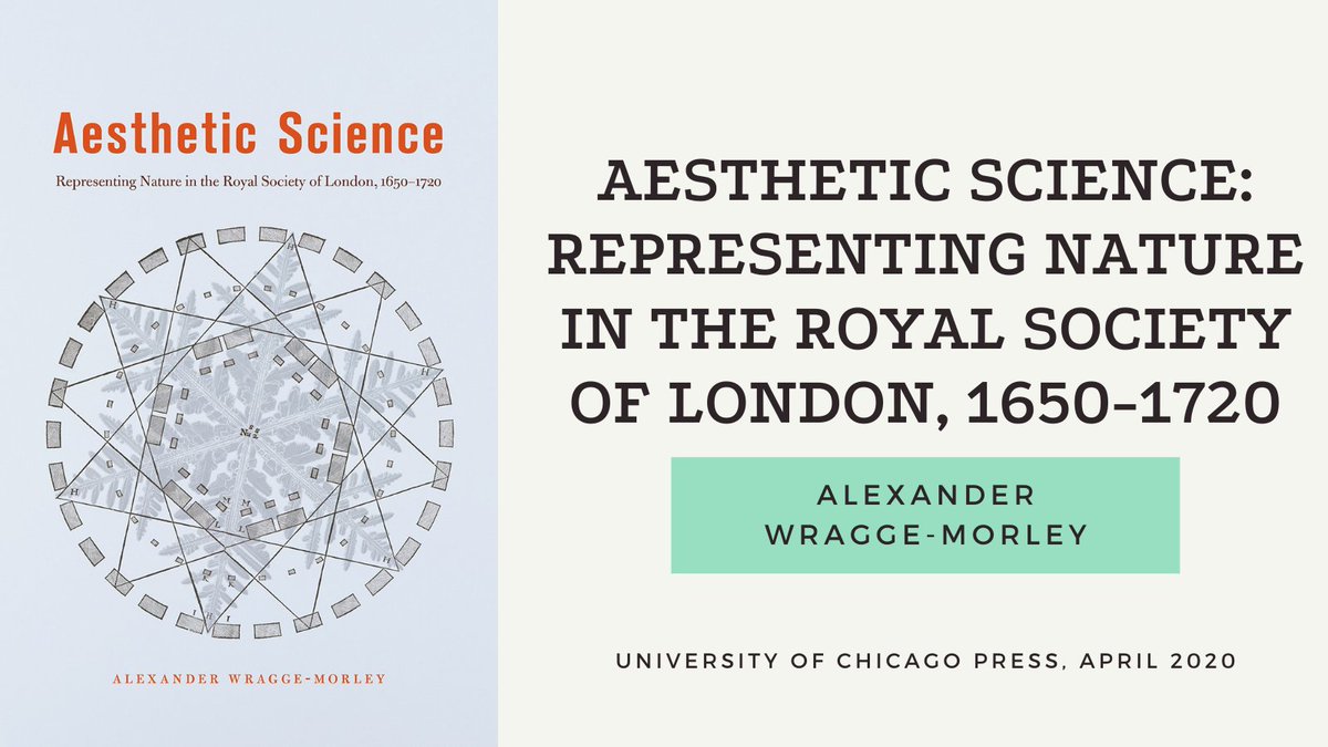 In this book,  @wraggem "offers a groundbreaking reconsideration of scientific representation in the early modern period and brings to light the hitherto overlooked role of aesthetic experience in the history of the empirical sciences."Buy here:  https://press.uchicago.edu/ucp/books/book/chicago/A/bo46479577.html