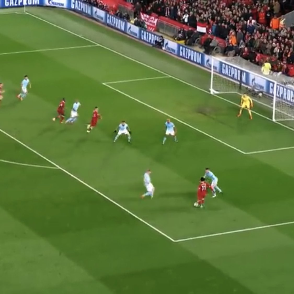 Now 2nd goal, sure it was a cracker from Ox great goal! But he was surrounded by 6 City players and given way too much space! Of course Ederson could’ve done better too3rd goal, again 6 city players in the box. Ferna on Mane & Walker behind Mane, still Mane headed it in 