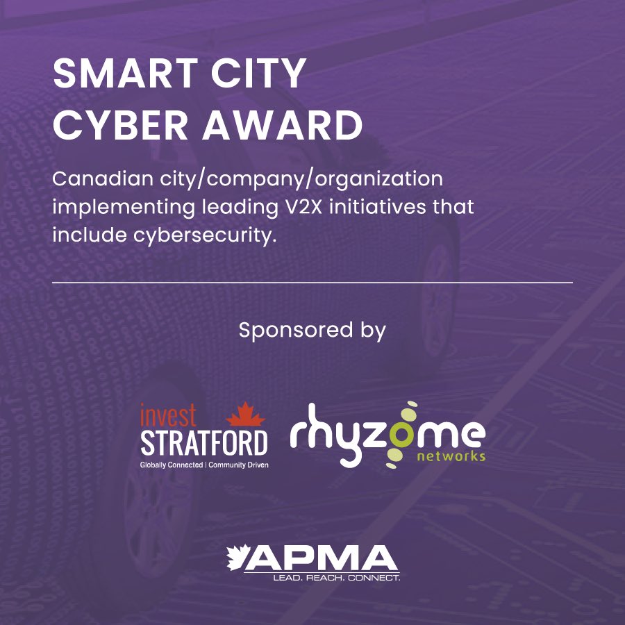 APMACanada's tweet photo. As #CybersecurityAwarenessMonth comes to a close, APMA's Institute for #Automotive #Cybersecurity presents the 1st Annual #CyberMobilityAwards.
SMART CITY CYBER AWARD goes to @ESCRYPT, accepted by Ken Schultz.
Visit https://t.co/wiDjHM9J9R for more details. https://t.co/lGsqPwmt1O