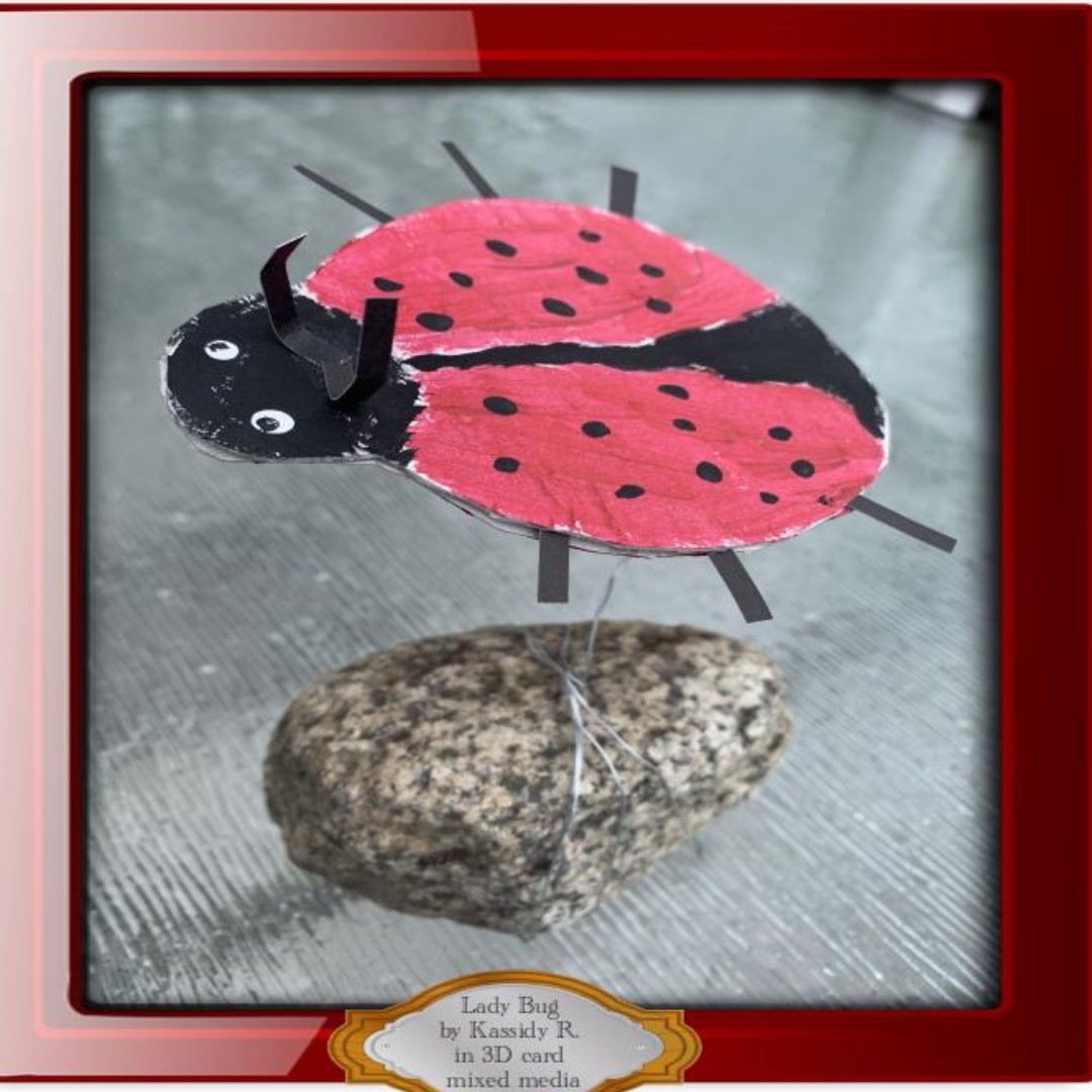 "Art Gallery on the Street"
Celebrating art made by artists with diverse abilities

Lady Bug by Kassidy R. in 3D card mixed media

Supported by the Province of British Columbia, the City of Kelowna, Central Okanagan Foundation and Community Living British Columbia