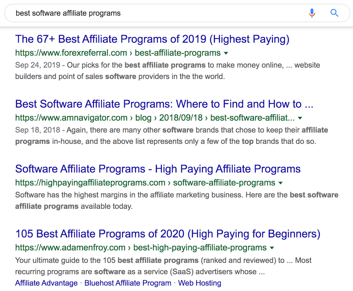 The best way to find these affiliate programs is with a Google search.